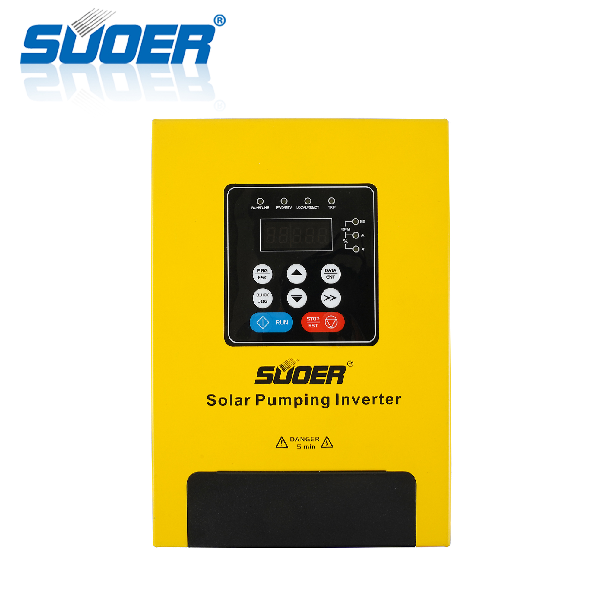 Suoer PV100-2R2G-SS high efficiency 220V 2.2kw automatic single-phase solar water pumping inverter 